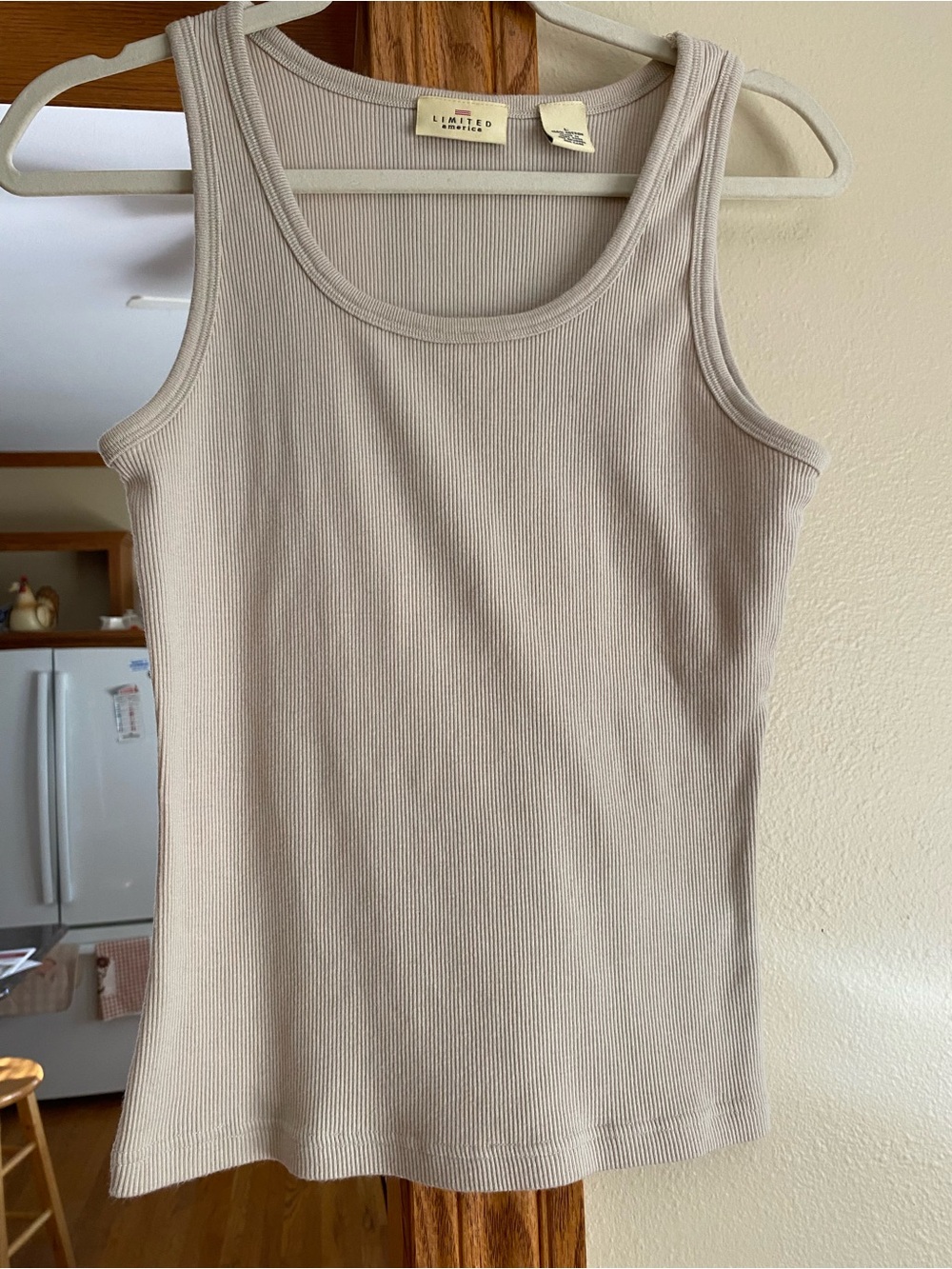 The Limited Women's Ribbed Tank Top - Cream size L